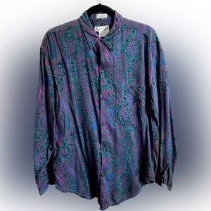Goouch Shirt 90s Cotton/Rayon retro Shirt